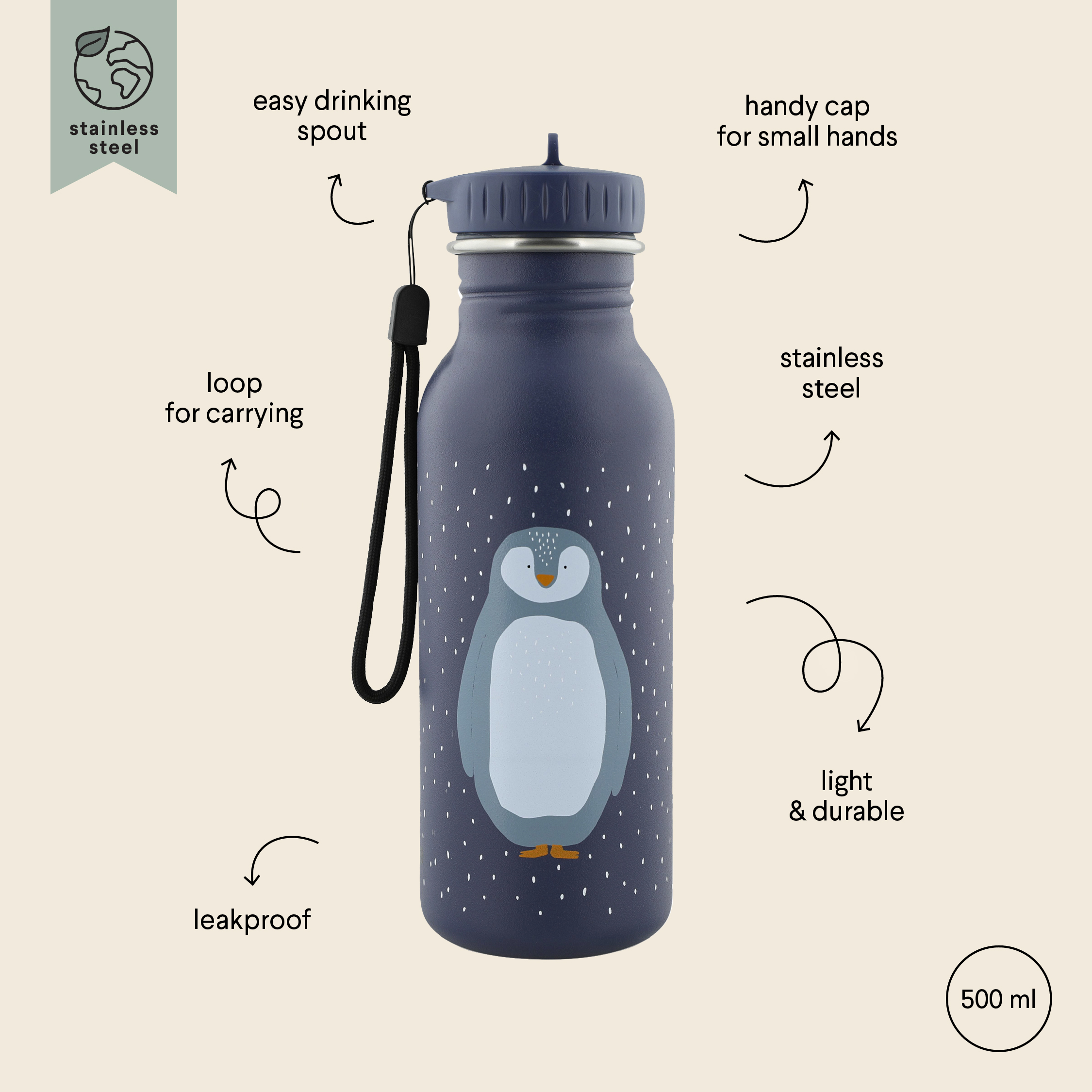 Bottle 500ml - Mr. Penguin